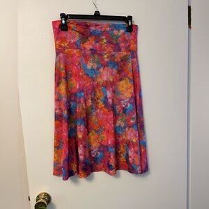 LuLaRoe Pink and Purple Azure skirt size Small EUC